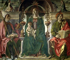 Die Jungfrau Maria und Heilige, 1474